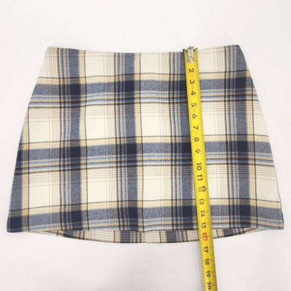 Francescas Collection Blue Rain Mini Skirt Size XL Light Academia Schoolgirl - Picture 6 of 8